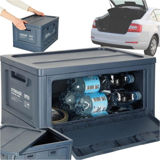 Campingová krabice - skládací box 25l modrý