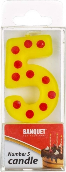 Narozeninová svíčka číslo 5 MY PARTY