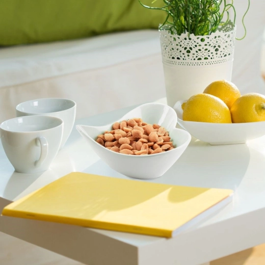 Kvalitní bílý porcelán, který ladí s každým stolováním