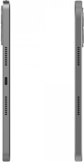 Tenké kovové tělo se stereo reproduktory a USB‑C