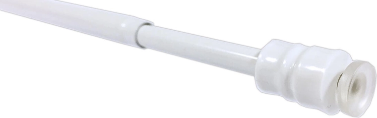 Vitrážová teleskopická tyč s přísavkami, bílá (56–90 cm)