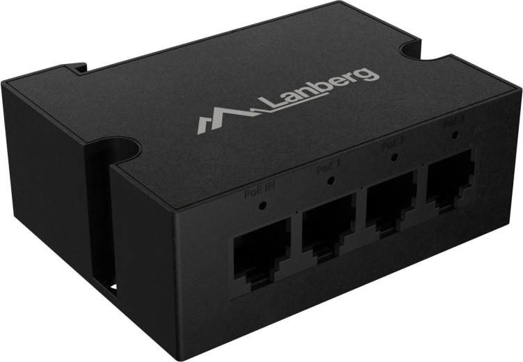 1× poe vstup a 3× poe výstup pro odbočení instalace