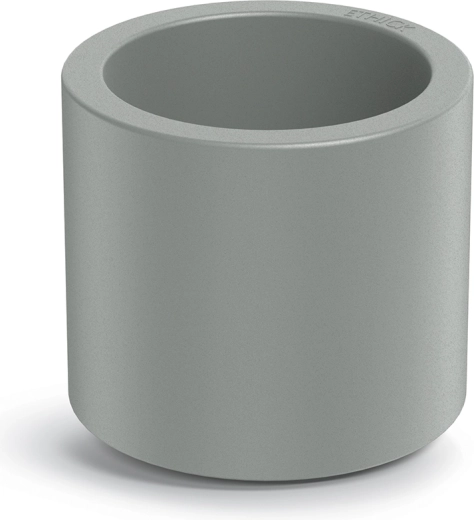 Květináč Tubla Round 38 cm betonově šedý s vložkou