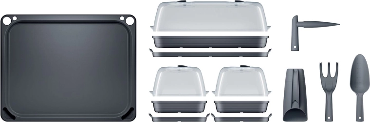 Tři miniskleníky s regulovatelným větráním