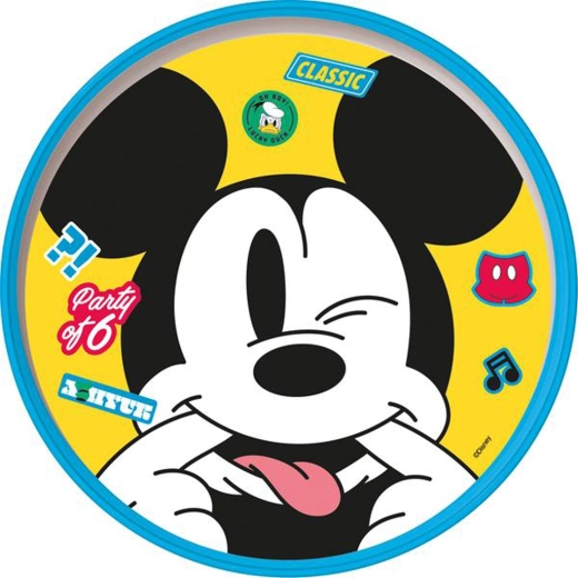Plastový talíř MICKEY s protiskluzovým dnem 19,5 cm