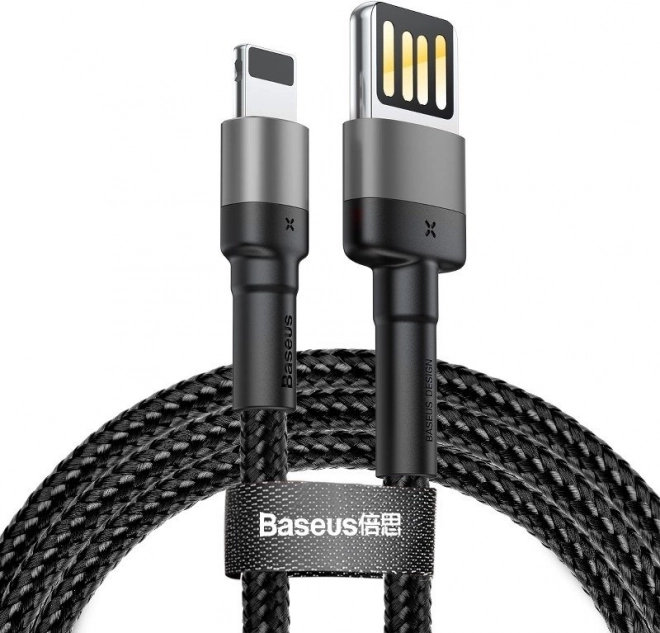 Baseus Cafule oboustranný kabel USB–Lightning 2 m (šedo‑černý)