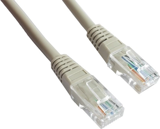 Patch kabel kategorie 5e s ochranným pláštěm 0,25 m šedý
