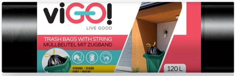 Zatahovací pytle na odpad 120 l VIGO, 10 ks