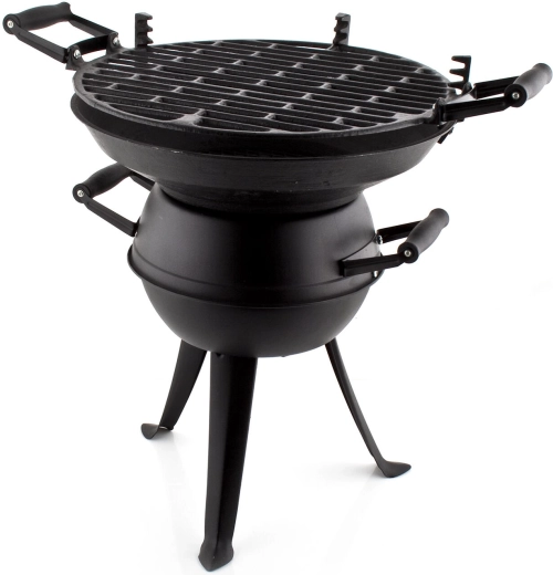 Gril Soudek 36 cm – litinové ohniště, černý