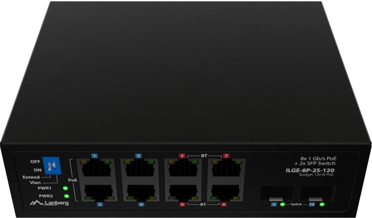 PoE++ až 90 W na port pro náročná zařízení