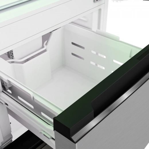 Dvě prostorné mrazicí zásuvky