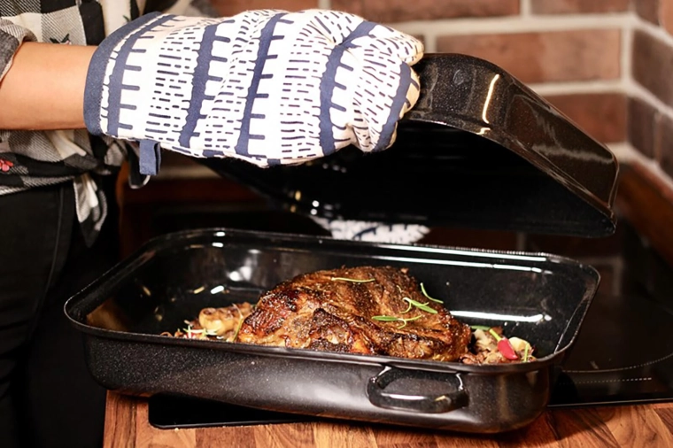 Rastrované dno pro šťavnaté pečení