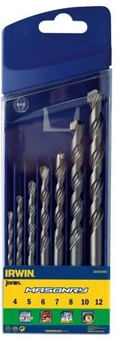 Sada vrtáků do zdiva IRWIN Masonry 4–12 mm, 7 dílů