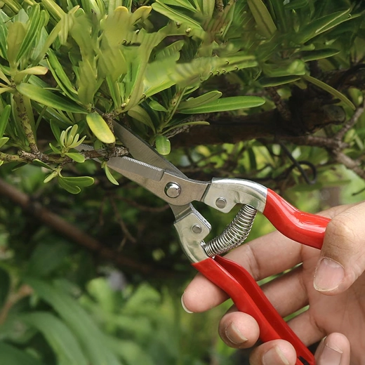 Pružinový mechanismus pro snadné střihání