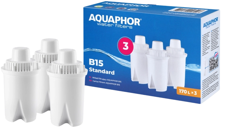 Sada filtračních vložek do džbánu AQUAPHOR B15 Standard – 3 ks