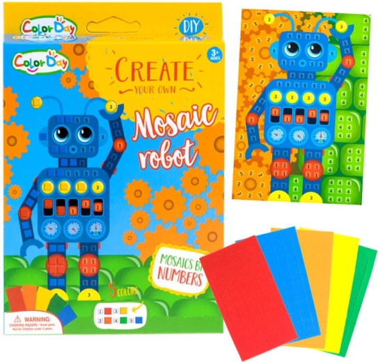 Kreativní pěnová mozaika – samolepicí výtvarný set – Mozaika