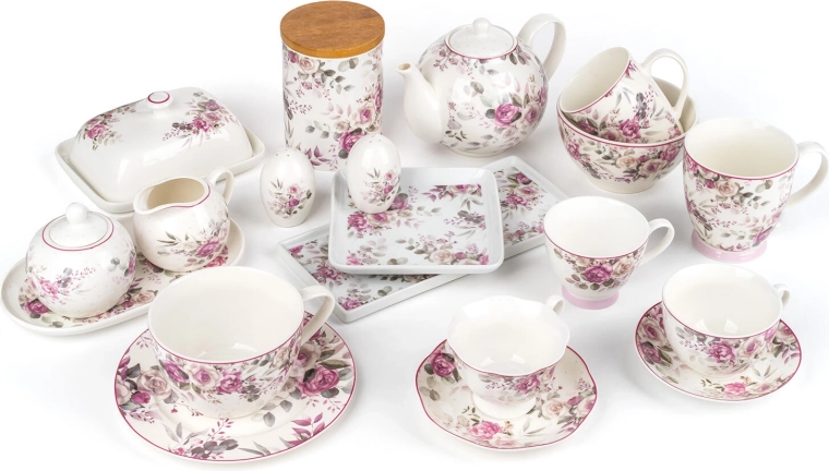 Ladí s celou servírovací sadou