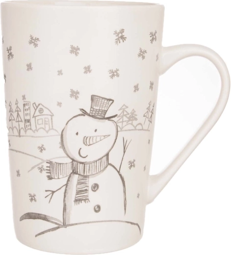 Porcelánový hrnek sněhulák 470 ml