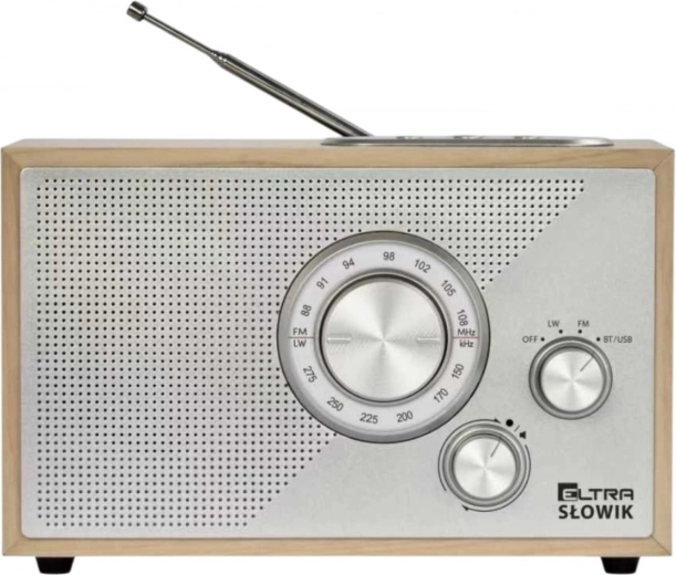 Rádio OR Słowik s USB a Bluetooth, světle hnědé