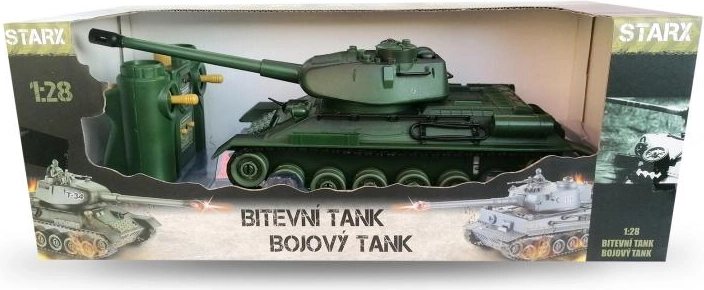 RC tank s infra bitvou – zelený
