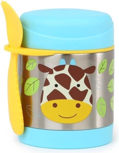 Skip Hop Zoo termoska na jídlo se lžičkou/vidličkou Žirafa 325 ml