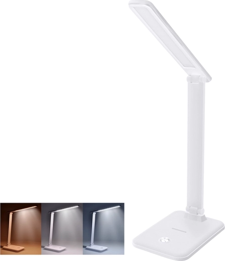 Solight led stolní lampička 10 W s dotykovým ovládáním a změnou teploty světla, bílá