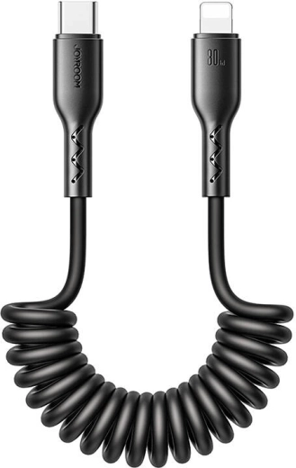 Rychlonabíjecí vinutý kabel do auta USB‑C na Lightning 30 W 1,5 m Joyroom Easy-Travel