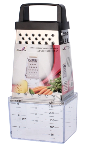 Nerezové čtyřstranné struhadlo s nádobou 20 cm