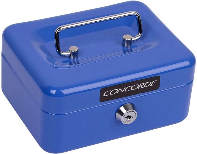 Kovová pokladna Concorde 11 modrá