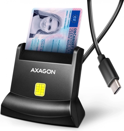 USB-C čtečka smart karet a ID karet Axagon StandReader
