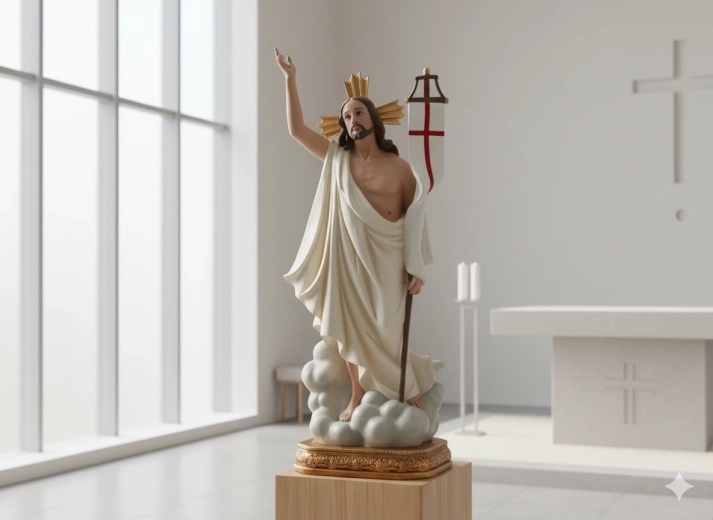 Figura Ježíše zmrtvýchvstalého 60 cm
