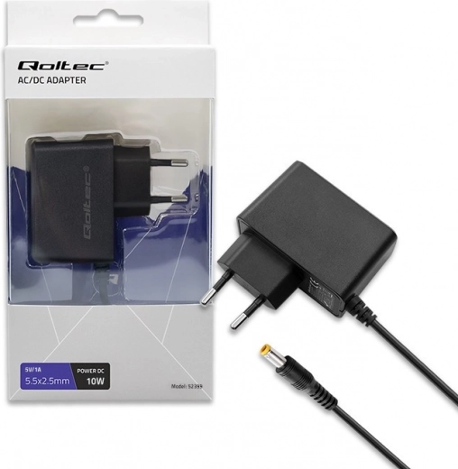 Qoltec zasilací adaptér 10W 5V 2A