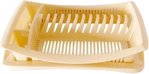 Odkapávač na nádobí s podnosem 47 × 38 cm, plast, mix barev