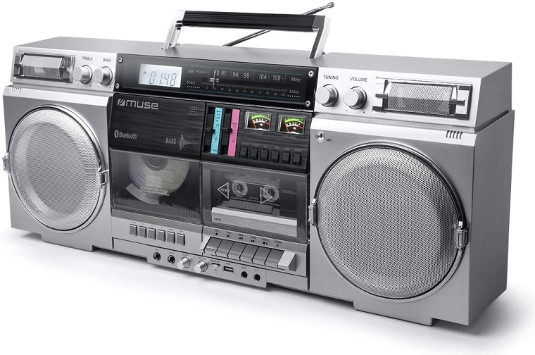 Boombox M-380 GBS stříbrný
