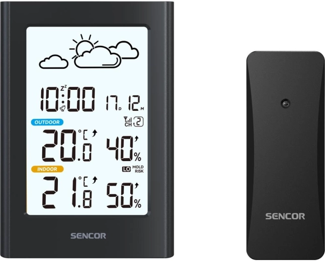 Sencor meteorologická stanice s bezdrátovým senzorem