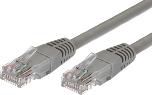 Patchcord síťový kabel kategorie 5e RJ45 UTP 5m šedý