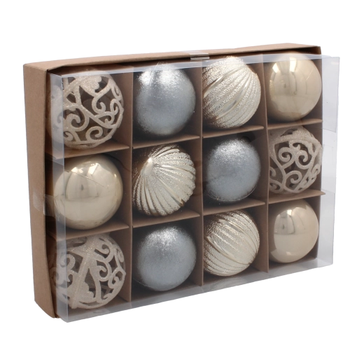 Harmonická paleta šampaňská–šedá–bílá