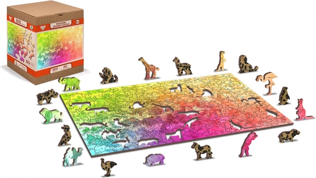 Dřevěné puzzle Motýlí sen 2v1 – 150 dílků