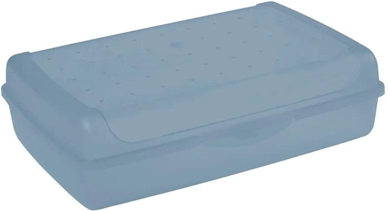 Luca click box maxi úložný box s víkem 3,7 l modrý 30 × 20 × 8,5 cm