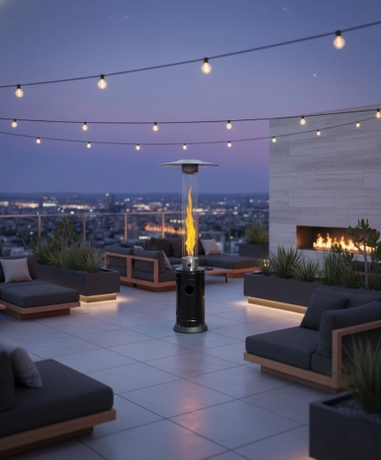 Viditelný plamen ve skleněné trubici