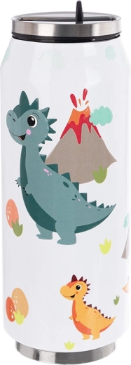 Termoska ve tvaru plechovky DINO 400 ml z nerezu