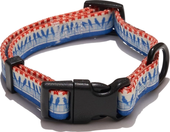 Explorer Dog obojek s motivem ptáků velikost S (24–36 cm, šířka 1,5 cm)