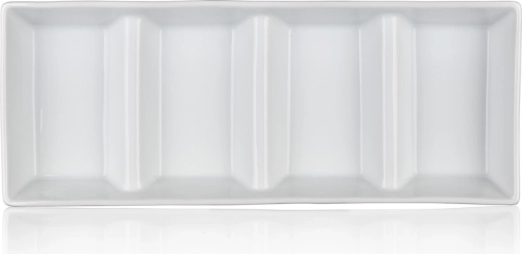 Přehledné servírování ve 4 sekcích