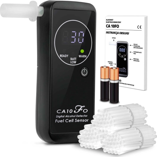 Alcoscent CA-10FO elektrochemický alkohol tester s náustky