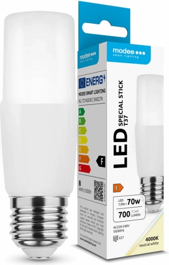 LED žárovka Modee Lighting Special Stick T37 7,9 W E27, neutrální bílá, 700 lm