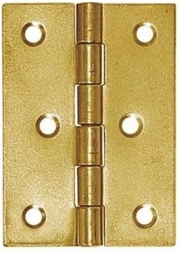 Kloubový závěs ocelový 60 × 43 mm žlutě pozinkovaný
