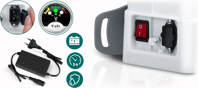 Výkonná 12 V / 8 Ah baterie s ukazatelem