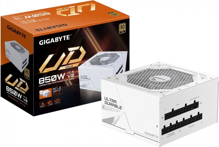 Modulární napájecí zdroj 850 W 80+ Gold ATX 3.1 s PCIe 5.1 (GP-UD850GM PG5 V2 ICE)
