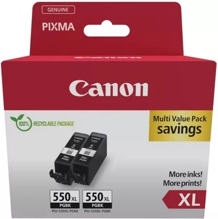 Černý inkoustový zásobník Canon PGI-550XL dvoubalení