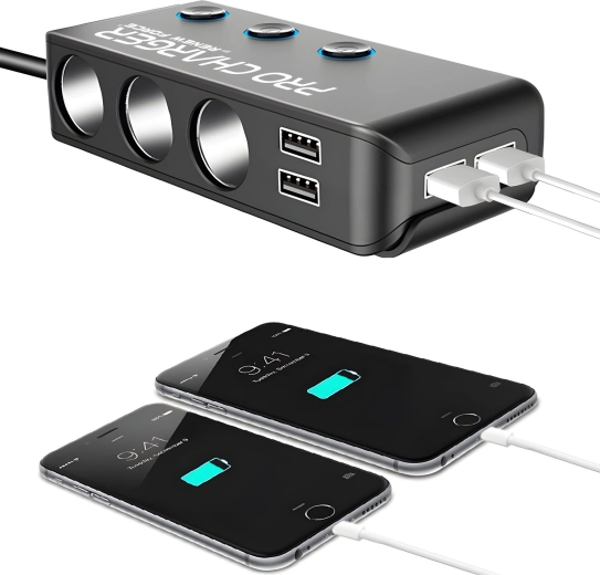4× USB nabíjení včetně Quick Charge 3.0 a Power Delivery